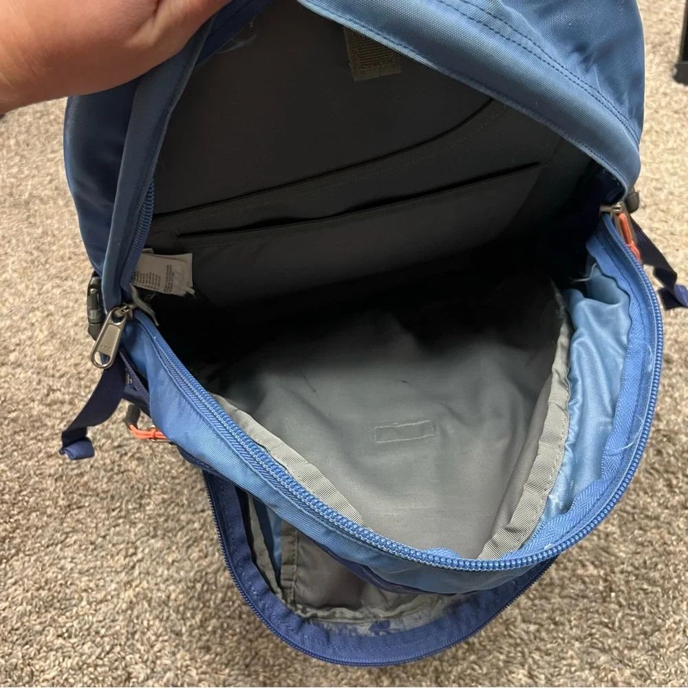 The north‎ face backpack womens blue recon hiking bag outdoor